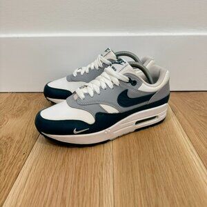 Nike Air Max 1 Dark Teal Green/Wolf Grey Men's Size 4 2021 Release